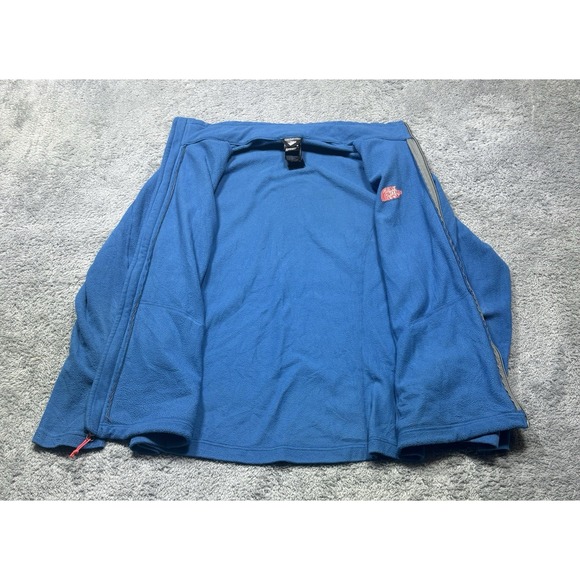 The North Face Fleece Jacket Women's L Blue Full Zip Polyester Mock Neck Active - Picture 3 of 12